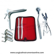 Hegar uterine dilator set,15-16,17-18, pinwheel, mathieu, grave medium, collin 3pcs